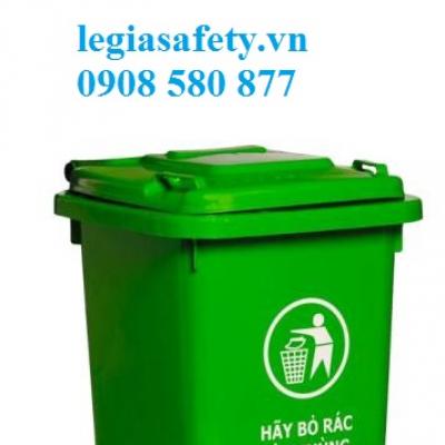 Thùng Rác Nắp Kín - 60 Lít