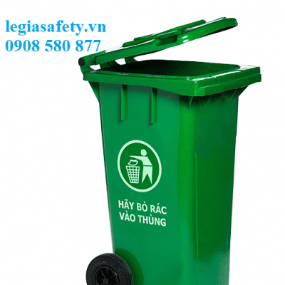 Thùng Rác Nắp Kín Có Bánh Xe - 120 Lít